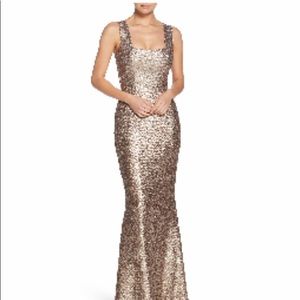 Nordstrom’s brass long evening dress size XL